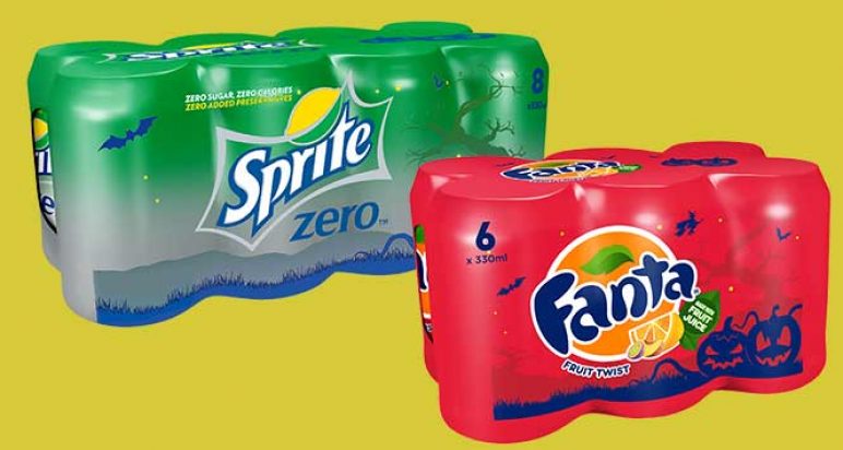 Fanta and Sprite Halloween packs