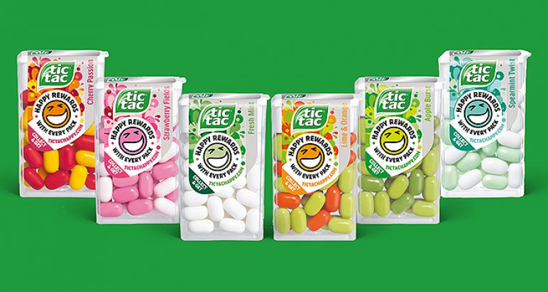 Tic Tacs Happy Reward range