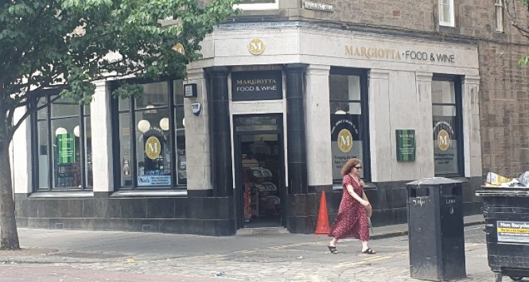 Image of Margiotta's Forrest Road store in Edinburgh