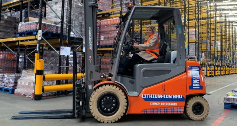 Irn-Bru forklift