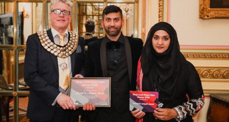 Jawad & Asiyah Javed receive their awards