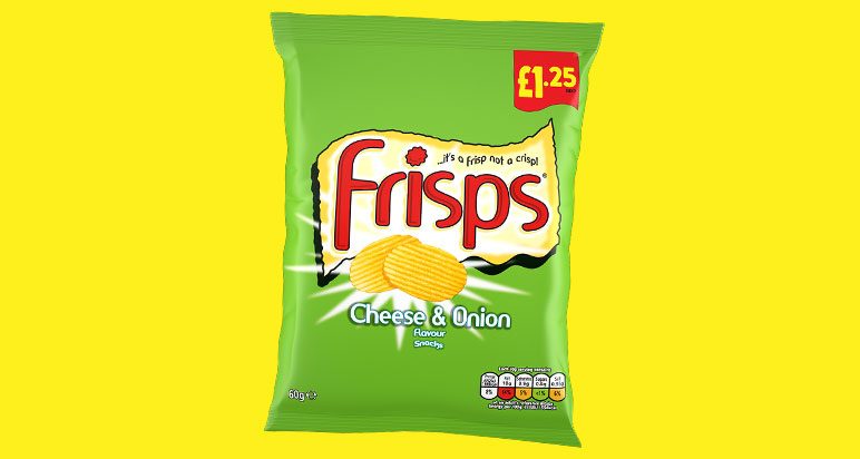 Frisps price-marked pack