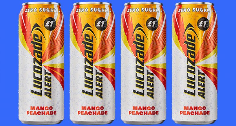 Lucozade Alert Zero Sugar Mango Peachade