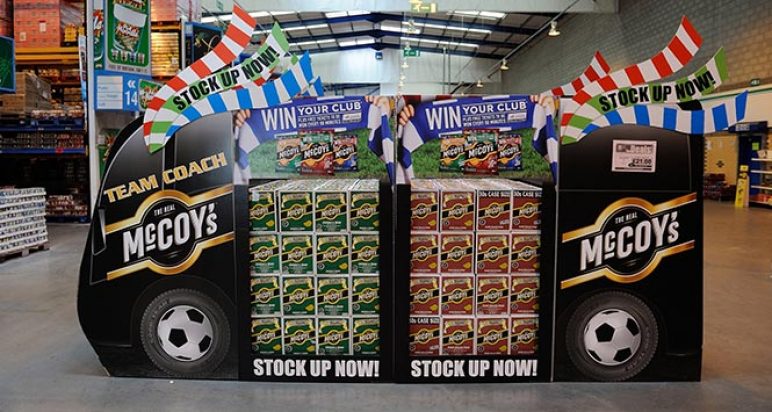 McCoy's 'Win your club' bus