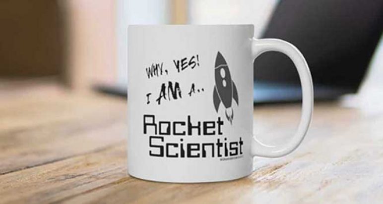 'I am a rocket scientist' mug