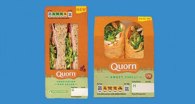 Quorn sandwich and wrap