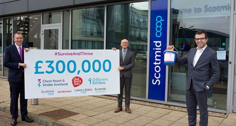 Giant cheque presentation
