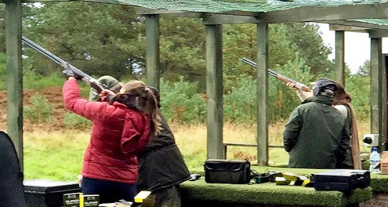 Clay pigeon shooting