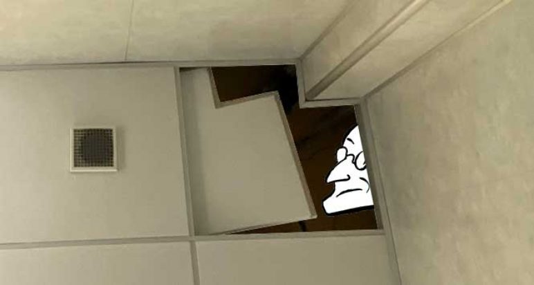 UTC hiding in a cavity ceiling