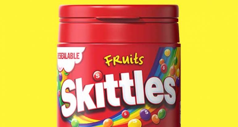 Skittles new easy-open resealable bottle