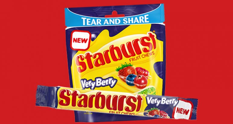 Starburst Very Berry packs