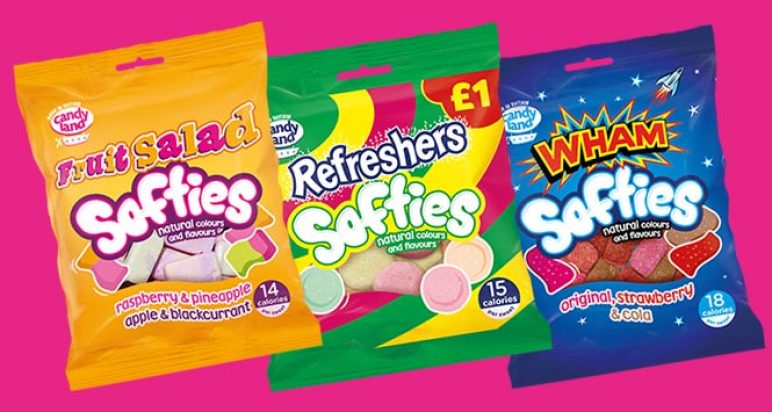 Refreshers, Fruit Salad and Wham Softies sweets