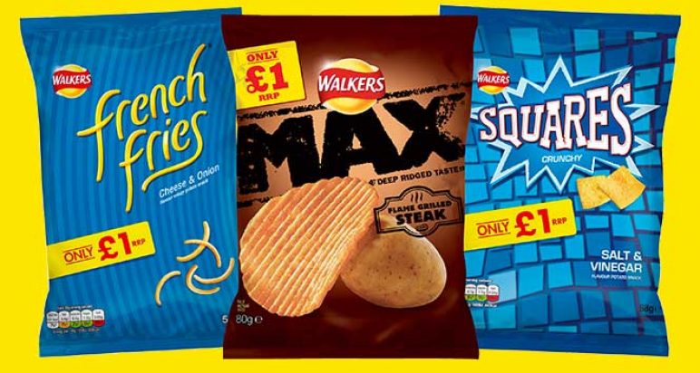 Walkers £1 PMP range