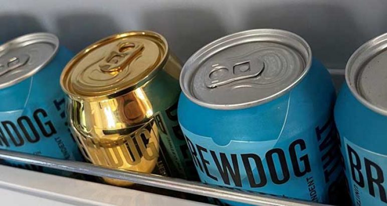 Golden Brewdog can