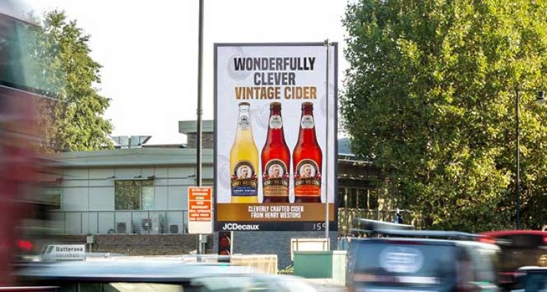 Westons billboard ad