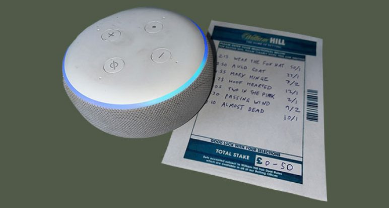 Amazon Alexa and betting slip