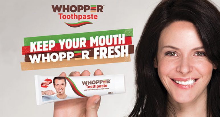 Whopper toothpaste