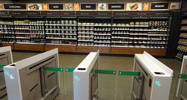 Amazon Go entry gates