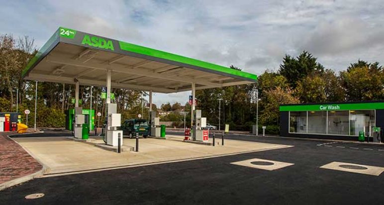 Asda forecourt