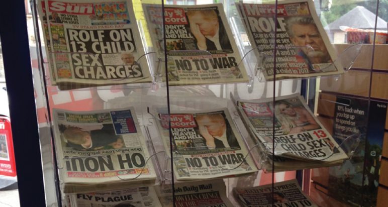 Newspaper stand