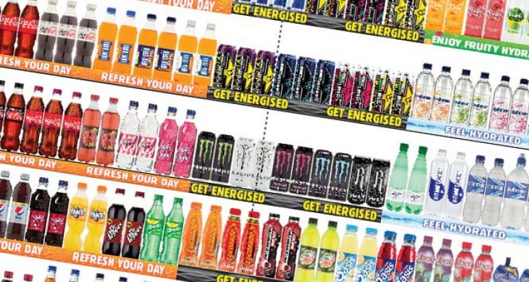soft drinks planogram