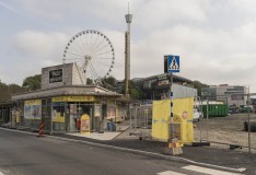 En vy mot Pressbyrån och Liseberg i bakgrunden.