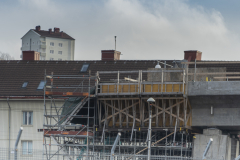 Här byggs en ramp utmed väg E-45, parallellt med Bagaregården.