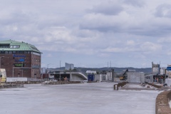 Betong över Gullbergsvass. Här kommer man att bygga bostäder och andra fastigheter.