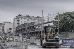 En aktuell vy från arbetet med Västlänken vid Haga.