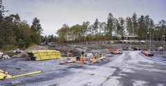 I Öjersjö pågår väg och vatten arbetena för ett nytt bostadsområde Gökegård. Det kommer att finnas både flerbostadshus och fristående.