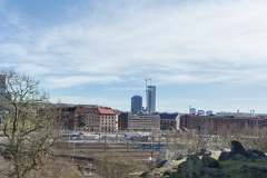 Från Skansen Lejonet ser man en vy mot skyskraporna Vesta, Kineum och city Gaten. I bakgrunden ser man Gothia Towers. Har city Gate uppnått sin höjd med alla våningarna byggda?