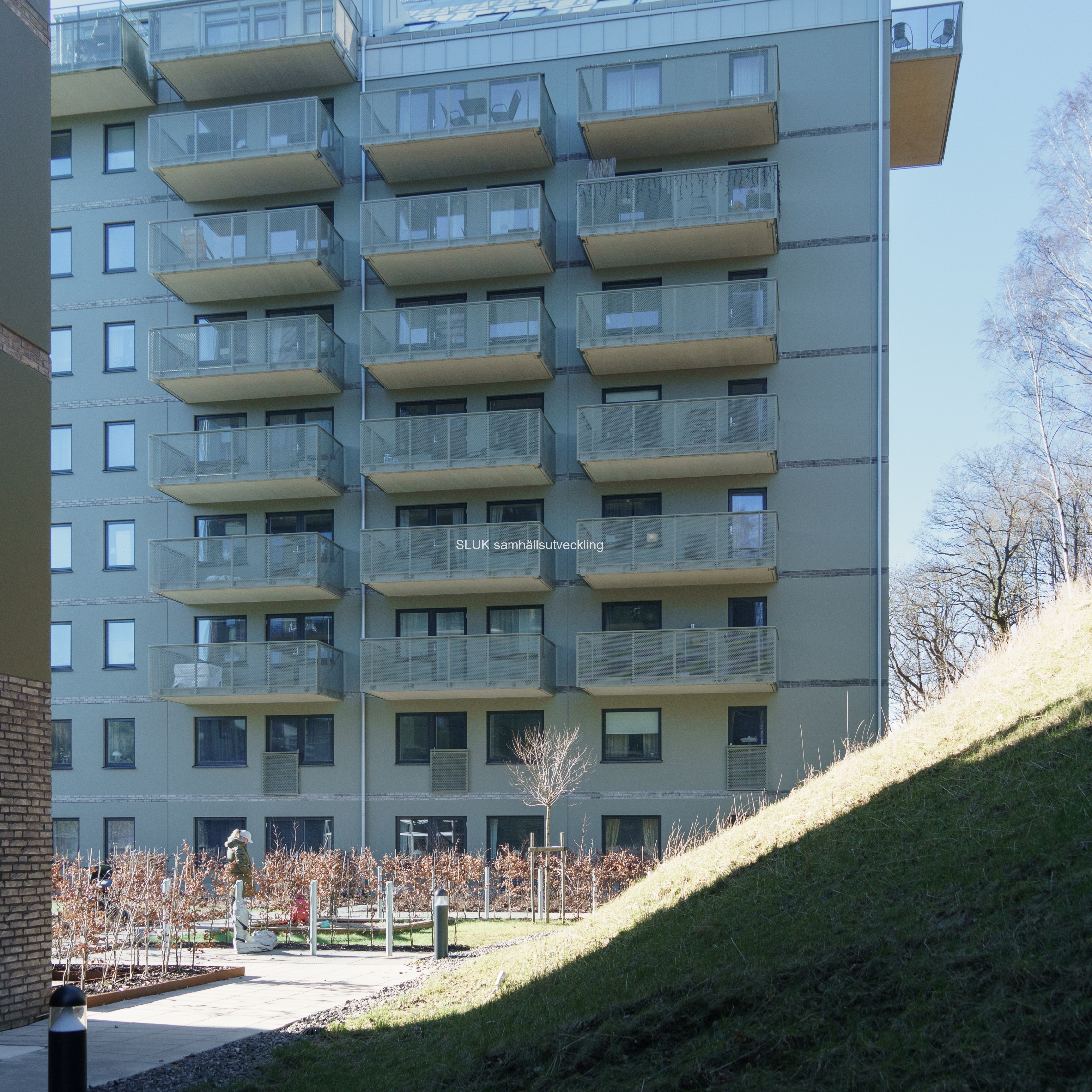 Färdiga och bebodda bostäder i Mölnlycke fabriker.