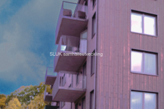 Många bostäder är klara och folk har flyttat in.