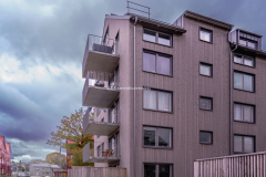 Många bostäder är klara och folk har flyttat in.