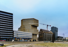 Det byggs många fastigheter utmed Oscarsleden i Masthugget/Järntorget.