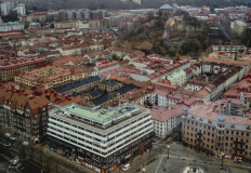 Vy mot Järntorget från Hotell Draken