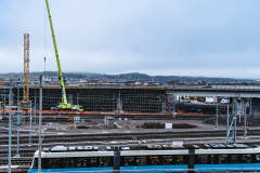 Mellan den 6-7 februari gjordes den sista storgjutningen av Olskroksbron.Bron är 590 meter lång och kommer att ha dubbelspår som både trafikeras av Västlänken och Västra stambanan.