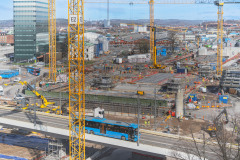 Vyn är mot Centralen och snart är tunneln täckt.