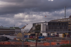 En vy från Rosenlundsbron mot Södra Allègatan