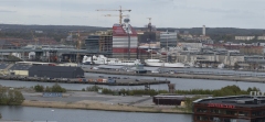 Vy från Ramberget, Götaälvbron och Läppstiftet