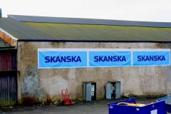 Skanska reklamskylt år 2017