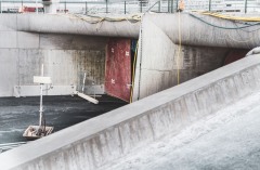 In- och utgångar till tunneln.