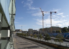 En vy från Stena terminalen mot Järntorget.