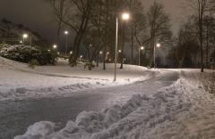 För att vara i Partille, är det rätt mycket snö!