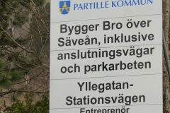 Skylt Yllegatan år 2017