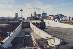 Nedsänkningen av E45 och den nya Gullbergstunneln. I mitten av december öppnar Trafikverket upp det norra av de två tunnelrören för trafik.