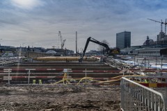 Östra etableringen nedanför Skansen Lejonet den 23 mars.