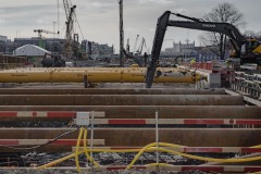 Östra etableringen nedanför Skansen Lejonet den 23 mars.