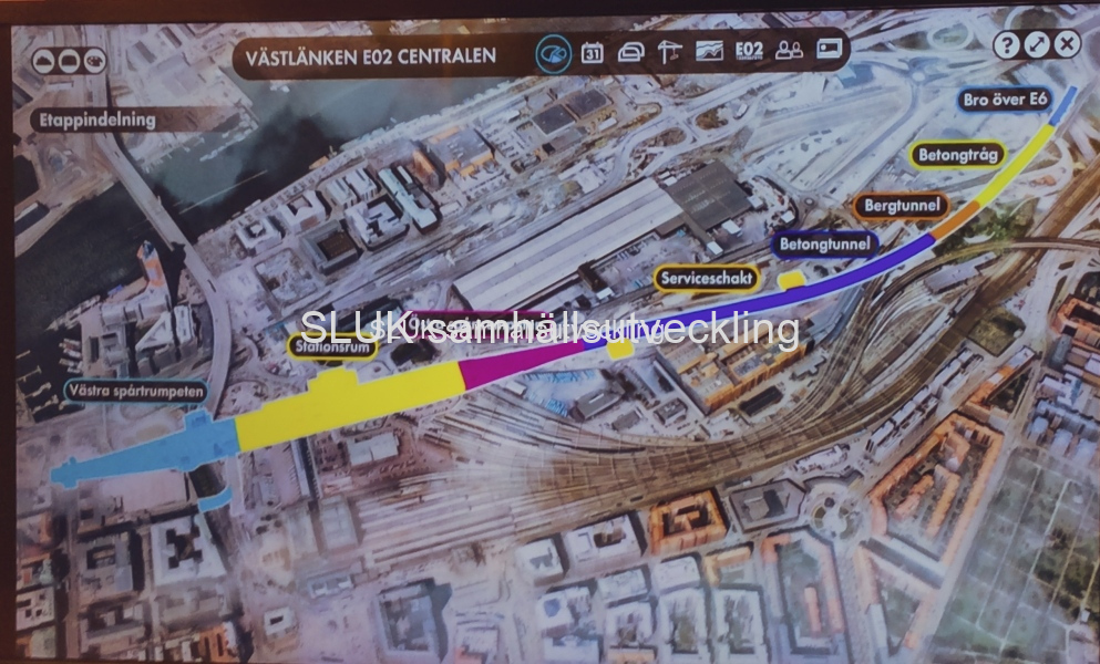 Här visas Östra etableringens omfattning, som sträcker sig från Skanset Lejonet till Sankt Erikgsgatan, och Lilla Bommen.