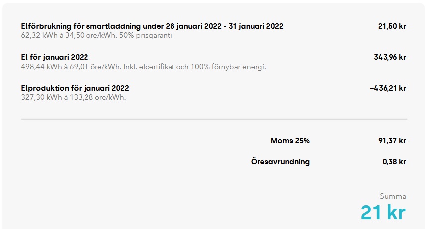 Tibber elräkning